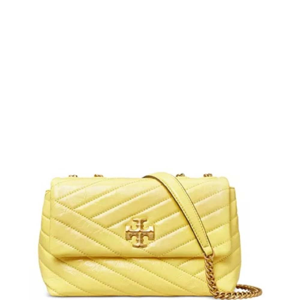 Tory Burch Gold and Yellow Quilted Mini Bag - Picture 3 of 8